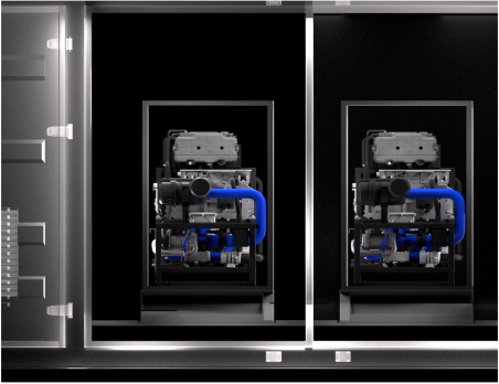 500m3/H 1MW کنتینر هیدروژن ژنراتور الکترولیزر آب برای نیروگاه سلول سوخت